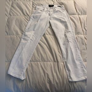 Lucky Brand White Sofia Capris